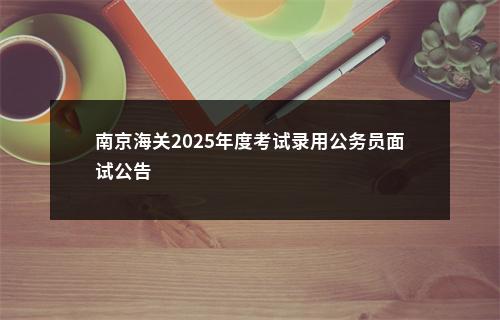 南京海关2025年度考试录用公务员面试公告                进入阅读模式 图片