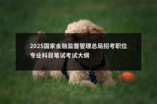 2025国家金融监督管理总局招考职位专业科目笔试考试大纲                进入阅读模式 图片