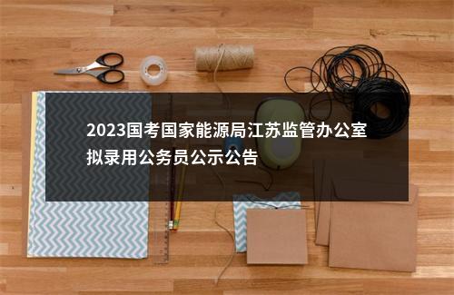 2023国考国家能源局江苏监管办公室拟录用公务员公示公告                进入阅读模式 图片