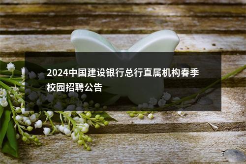 2024中国建设银行总行直属机构春季校园招聘公告                进入阅读模式 图片