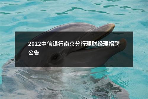 2022中信银行南京分行理财经理招聘公告                进入阅读模式 图片