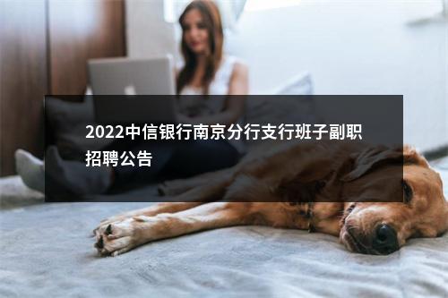 2022中信银行南京分行支行班子副职招聘公告                进入阅读模式 图片